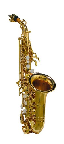 Soprano sax yellow - yellow, brass